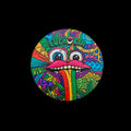 Couvercle grinder Euphoria Vibrant Mouth motif psychédélique bouche colorée