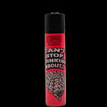 Briquet Clipper Hot Quotes rouge avec inscription “Can’t Stop Thinking About…” et illustration de cerveau, briquet rechargeable