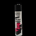 Briquet Clipper Hot Quotes avec inscription “OMG! It’s hot in here”, design rose et noir humoristique, briquet rechargeable