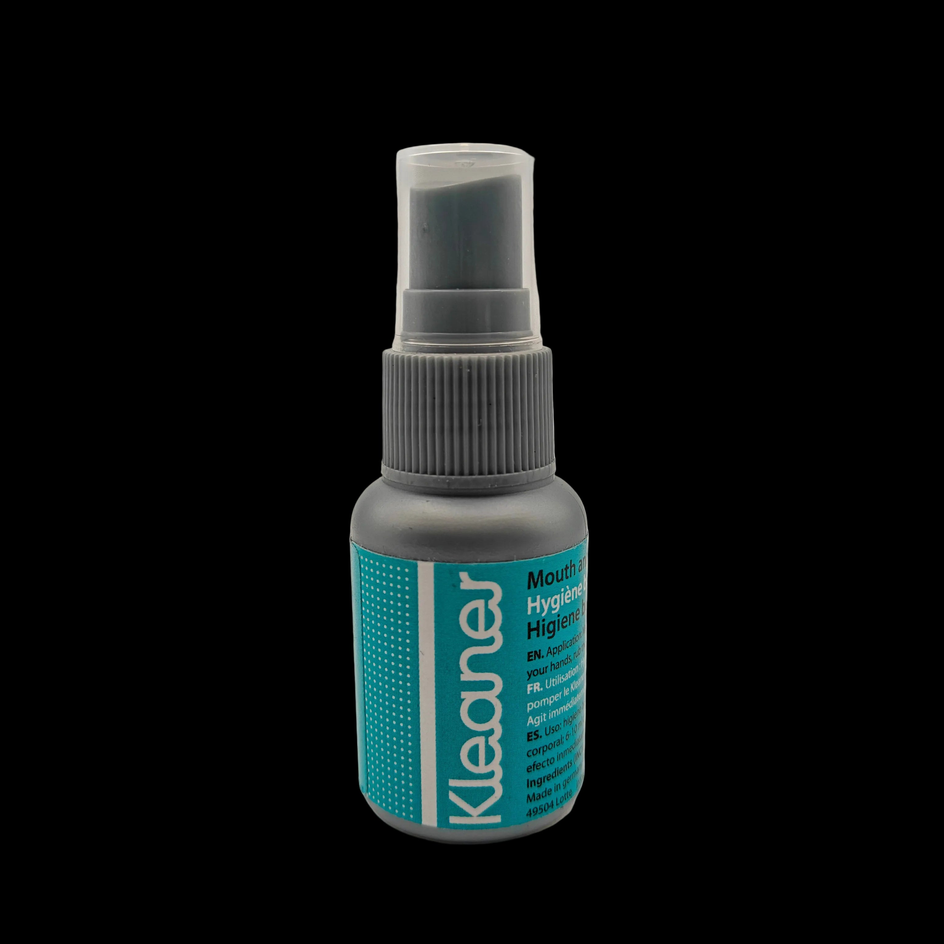 Spray Kleaner 30 ml – flacon hygiène buccale et cutanée à base d’ingrédients naturels, format compact et discret